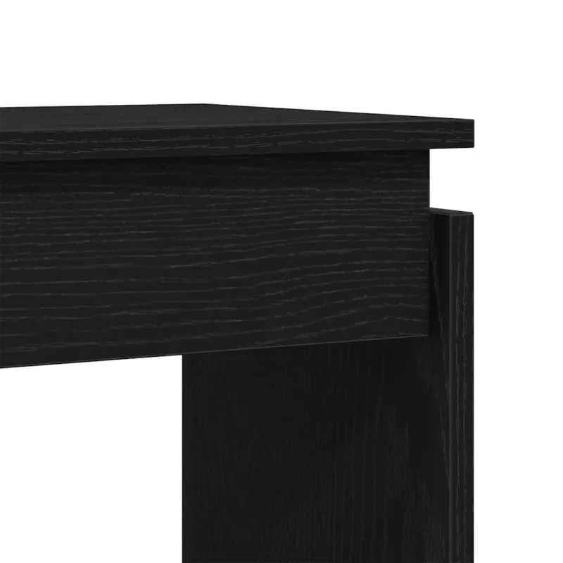 Konsolinis stalas Juodas ąžuolas 80 x 30 x 80 cm