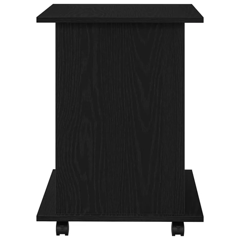Ratuotas kabinetas su ratu Juodas ąžuolas 60 x 45 x 55 cm