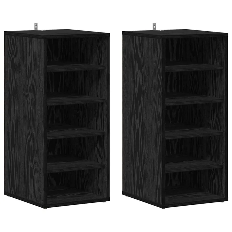 Batu skrynia su lentyna 2 pcs Juodas ąžuolas 32 x 35 x 70 cm