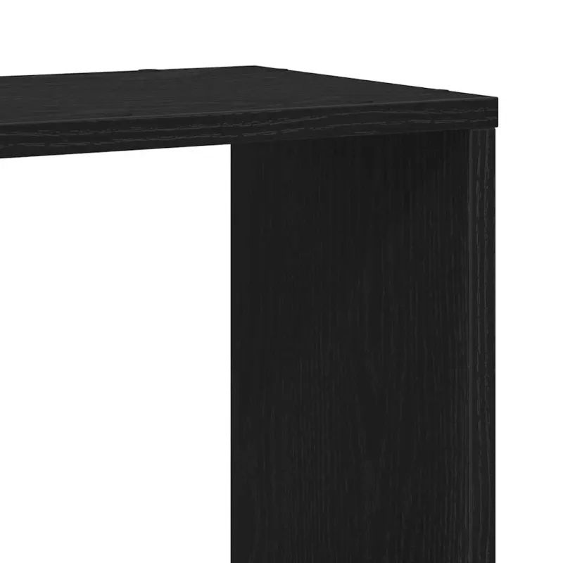 TV spintelių komplektas Juodas ąžuolas 100 x 24 x 124,5 cm