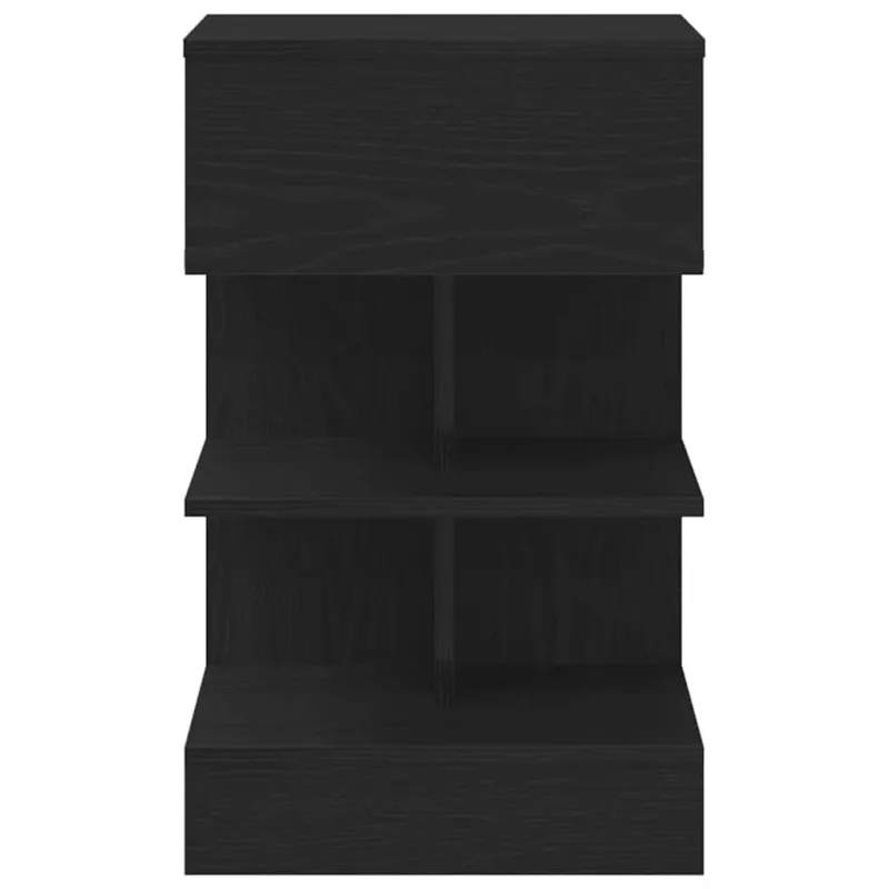 Šalia lovos spintelė 2 pcs Juodas ąžuolas 40 x 35 x 65 cm