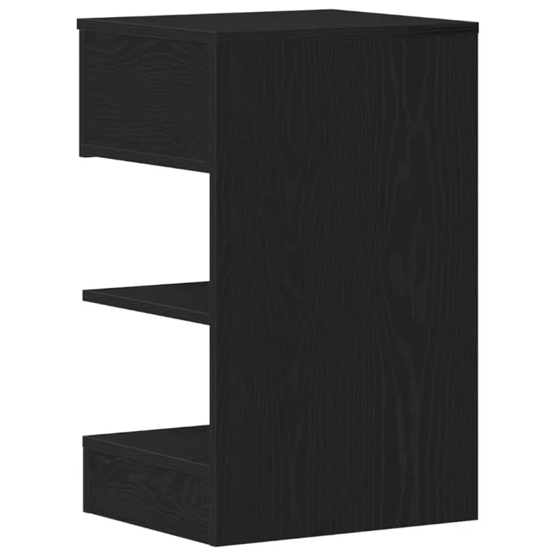 Šalia lovos spintelė 2 pcs Juodas ąžuolas 40 x 35 x 65 cm