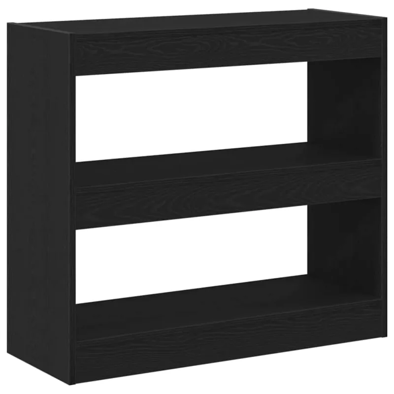 Knygų spinta 2 pcs Juodas ąžuolas 80 x 30 x 72 cm