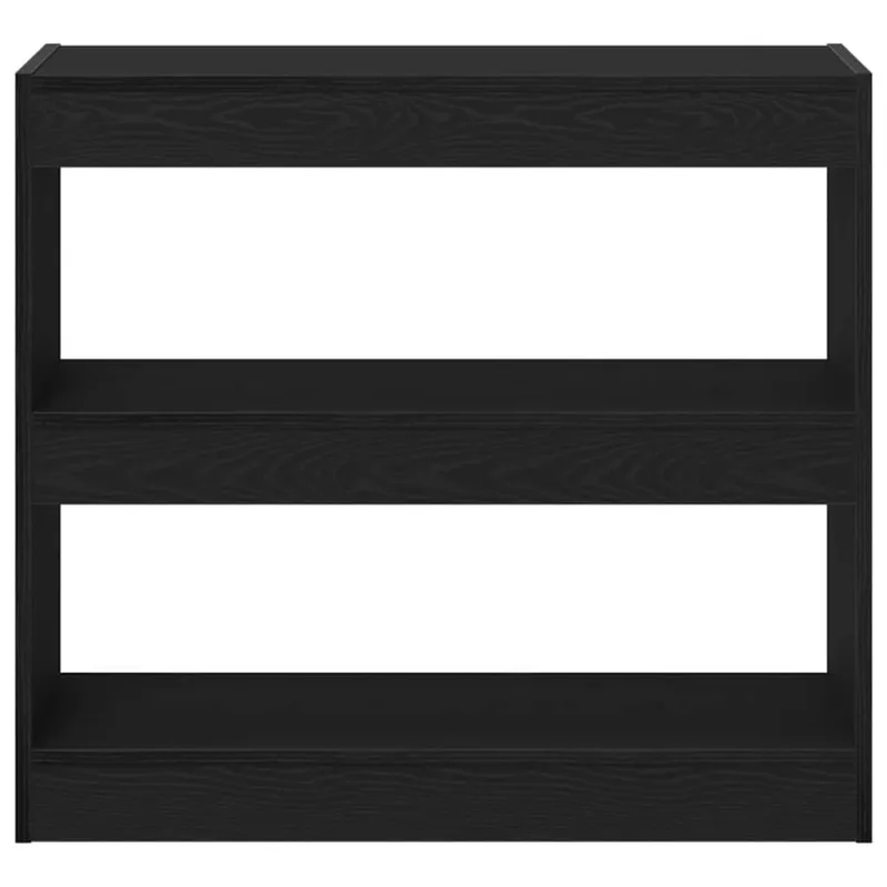 Knygų spinta 2 pcs Juodas ąžuolas 80 x 30 x 72 cm