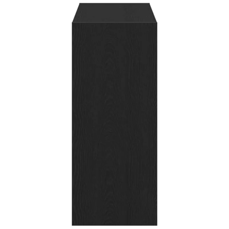 Knygų spinta 2 pcs Juodas ąžuolas 80 x 30 x 72 cm
