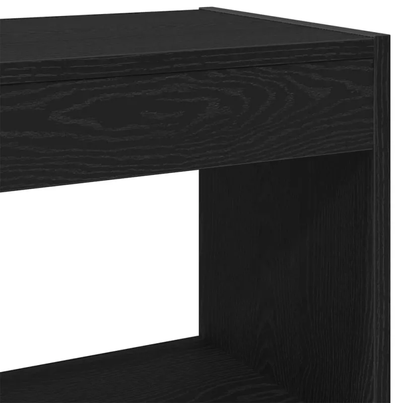 Knygų spinta 2 pcs Juodas ąžuolas 80 x 30 x 72 cm