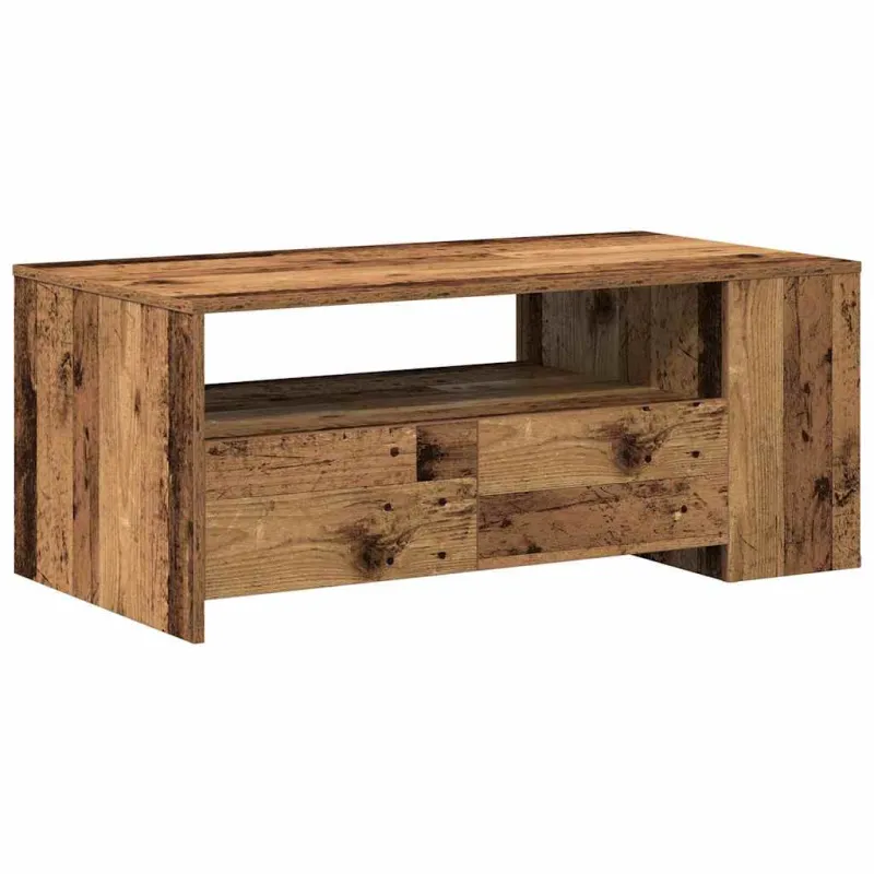 Kavos staliukas su stalčių Senovinis medis 102 x 55 x 43,5 cm
