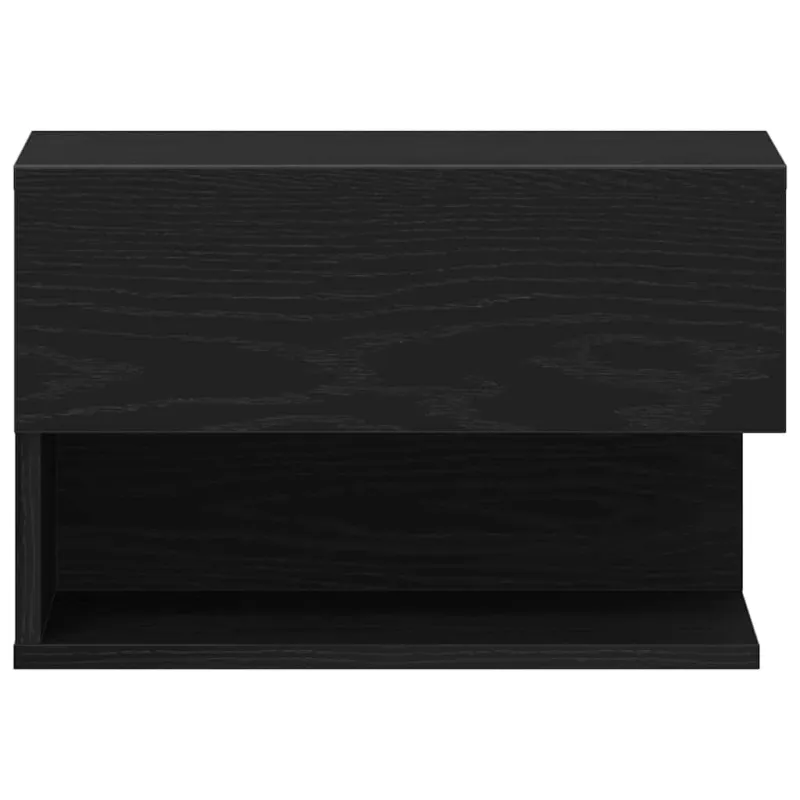 Šalia lovos spintelė 2 pcs Juodas ąžuolas 46 x 30 x 30 cm
