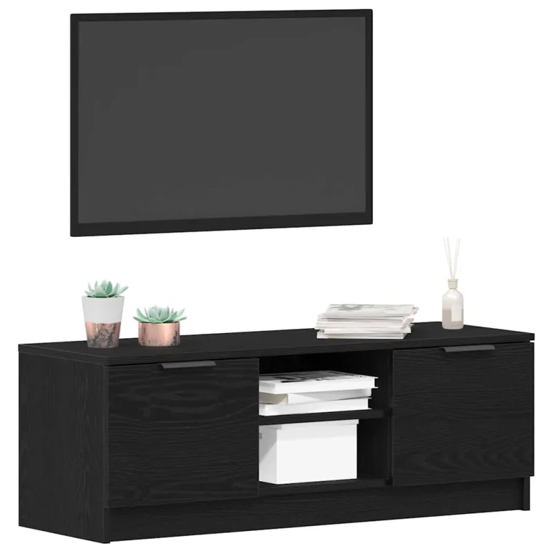Televizoriaus spintelė Juodas ąžuolas 102 x 32 x 35.5 cm