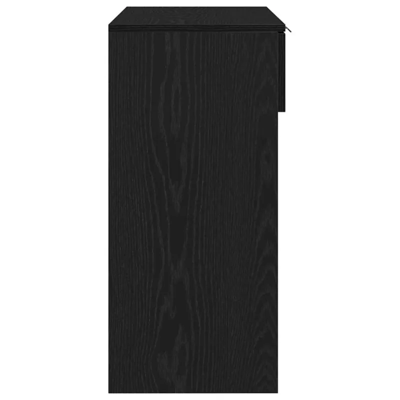 Konsolinis stalas su stalčių Juodas ąžuolas 30 x 36 x 75 cm