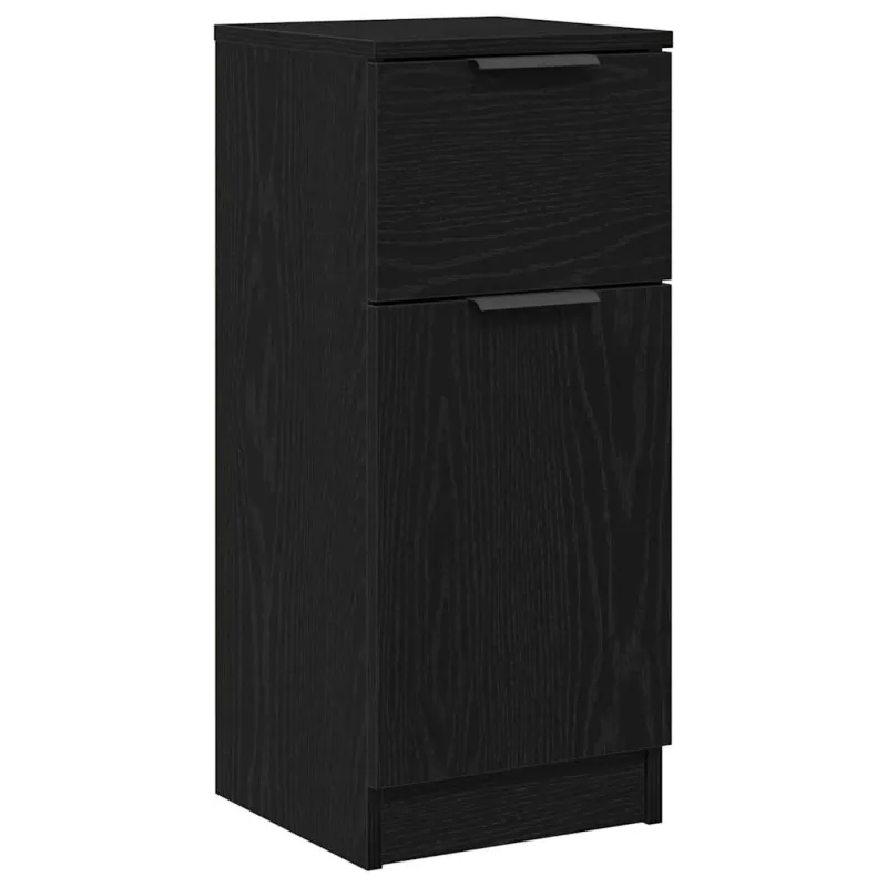 Kabalas 2 pcs Juodas ąžuolas 30 x 30 x 70 cm Apdirbta mediena