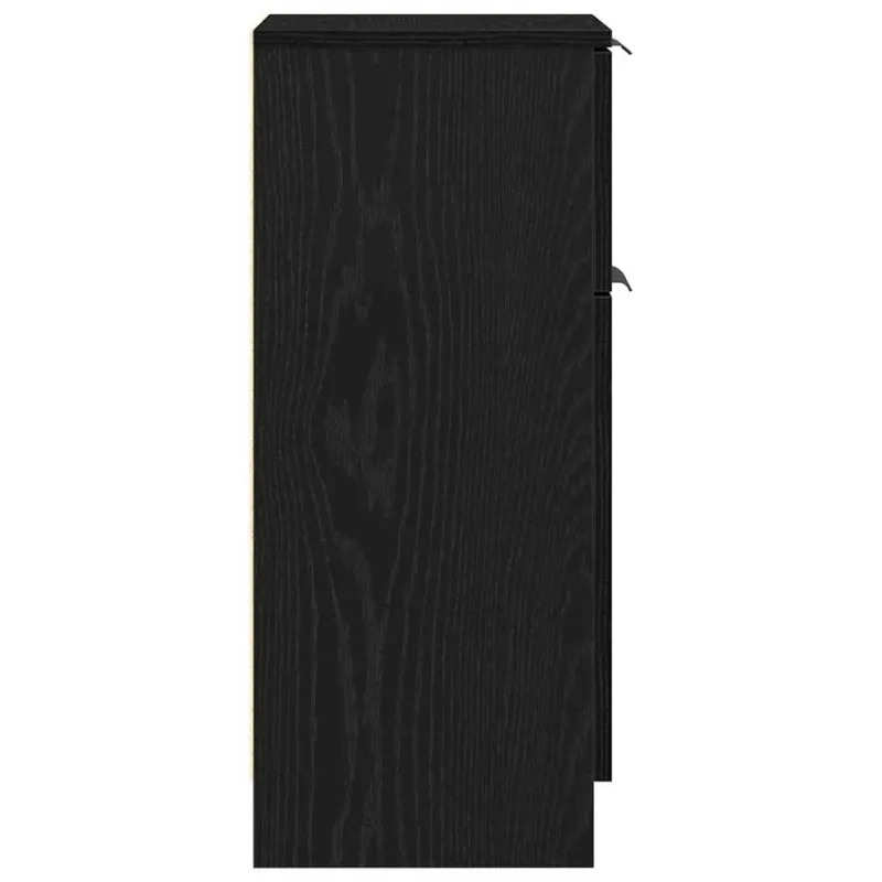 Kabalas 2 pcs Juodas ąžuolas 30 x 30 x 70 cm Apdirbta mediena