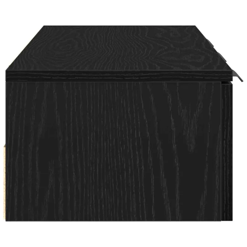 Sieninė spintelė su stalčių Juodas ąžuolas 102 x 30 x 20 cm