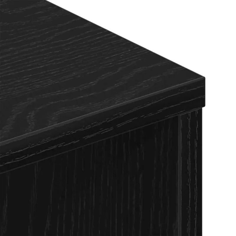 Televizoriaus spintelė 2 pcs Juodas ąžuolas 80 x 30 x 30 cm