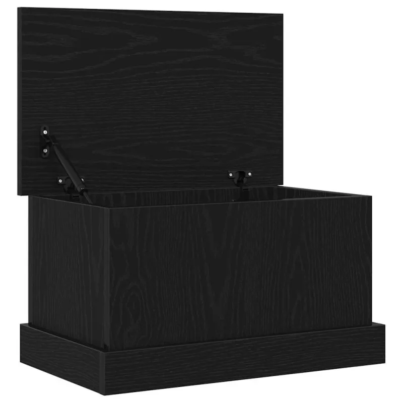 Saugojimo dėžė juoda ąžuolo 50 x 30 x 28 cm Apdirbta mediena