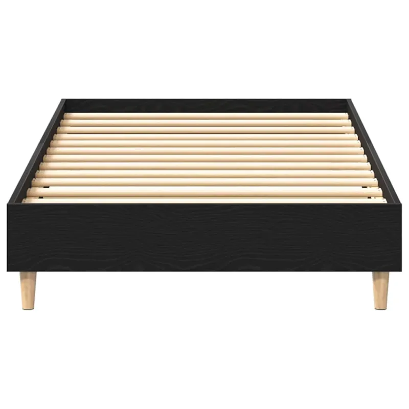 Lovos rėmas Juodas ąžuolas 203 x 101 x 25 cm Apdirbta mediena