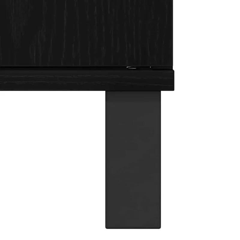 Vonios spintelė Juodas ąžuolas 80 x 33 x 60 cm Apdirbta mediena