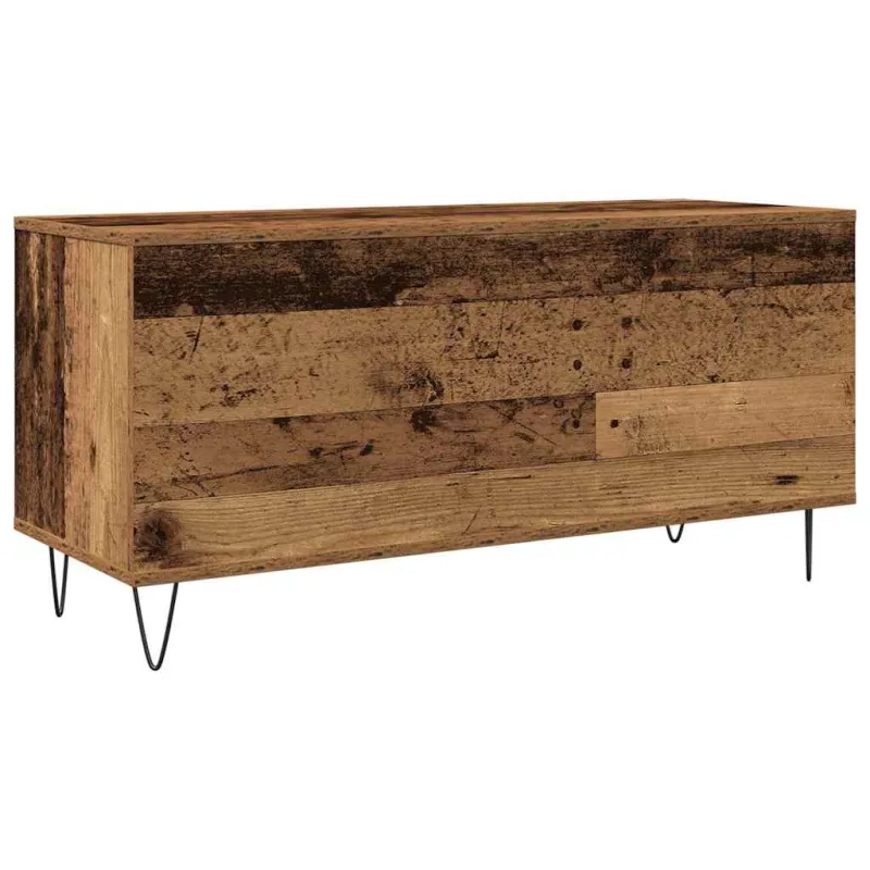 Plokštelių spintelė su lentyna Sena mediena 100 x 38 x 48 cm
