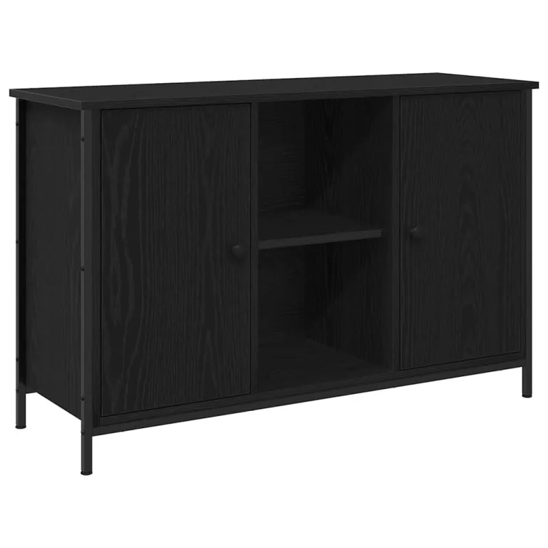 TV spintelių komplektas Juodas ąžuolas 101 x 35 x 65 cm