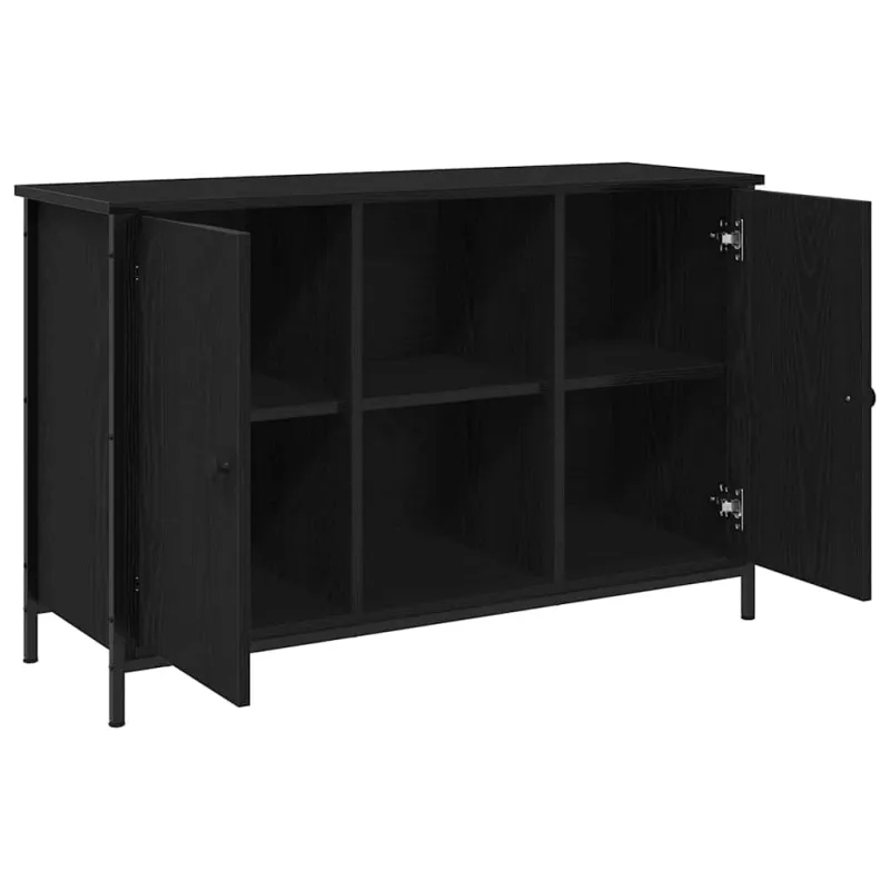 TV spintelių komplektas Juodas ąžuolas 101 x 35 x 65 cm