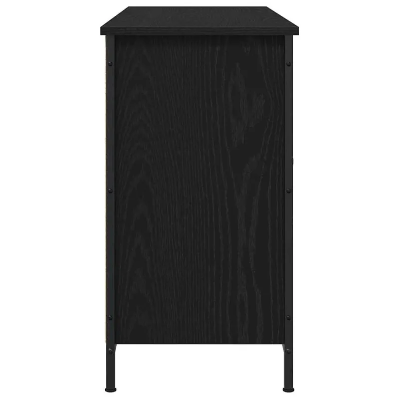 TV spintelių komplektas Juodas ąžuolas 101 x 35 x 65 cm