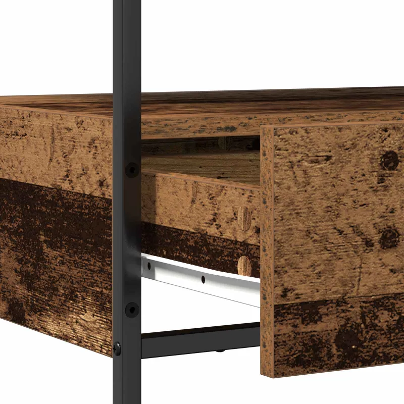 Konsolinis stalas su stalčių Senovinis medis 75 x 40 x 75 cm