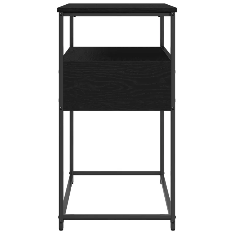 Konsolinis stalas su stalčių Juodas ąžuolas 75 x 40 x 75 cm