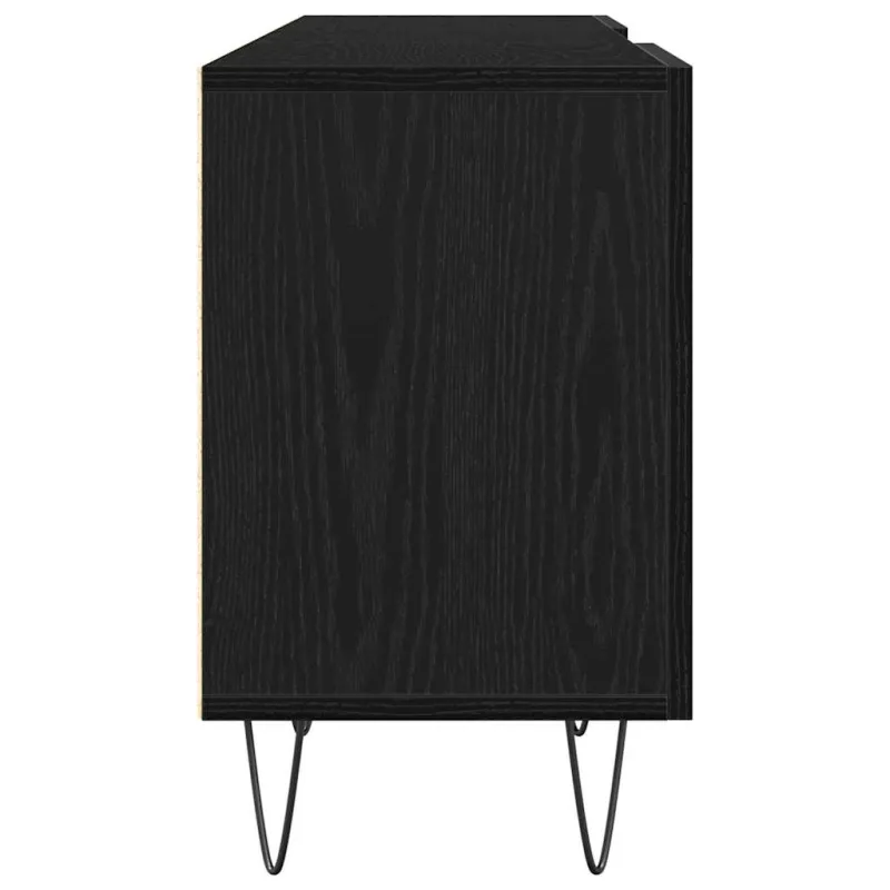 TV spintelių komplektas Juodas ąžuolas 150 x 30 x 50 cm