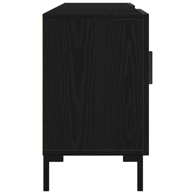 TV spintelių komplektas Juodas ąžuolas 150 x 30 x 50 cm