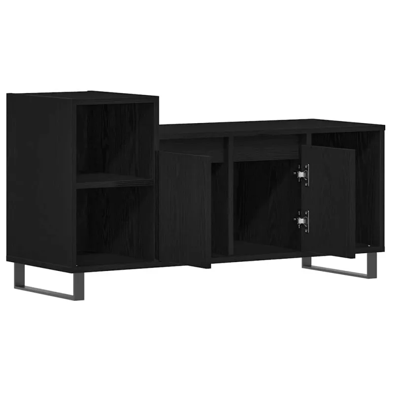 TV spintelių komplektas Juodas ąžuolas 100 x 35 x 55 cm