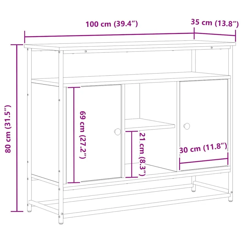 Kabalas Senas medis 100 x 35 x 80 cm Apdirbta mediena