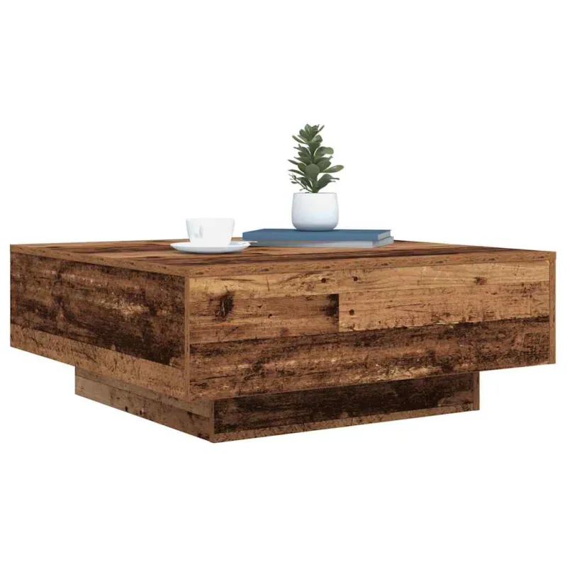 Kavos staliukas Sena mediena ir mėlyna 80 x 80 x 31 cm