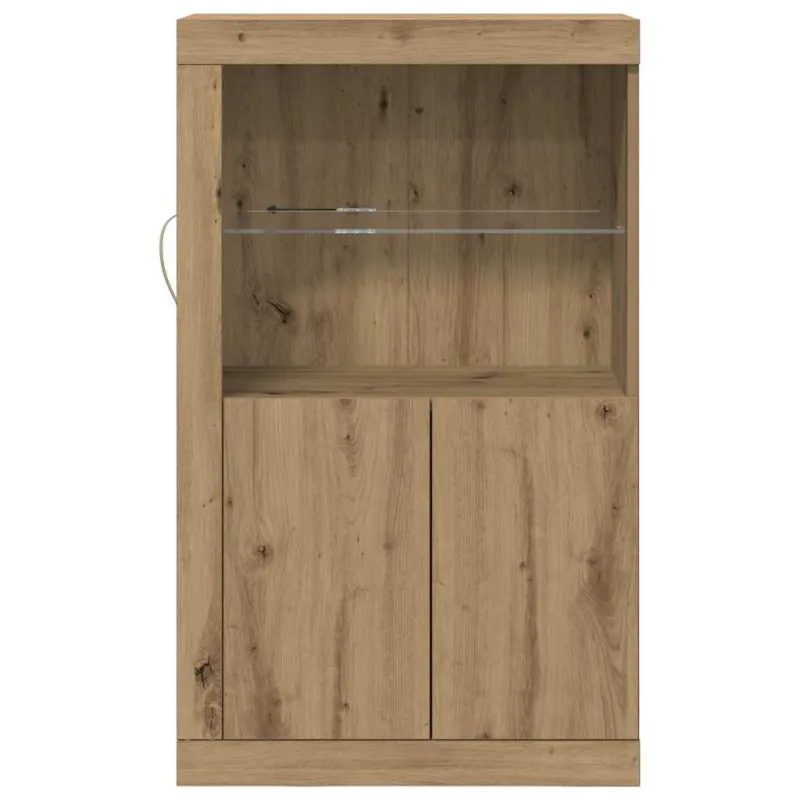 LED Bufetas Amatininkų ąžuolas 60,5 x 37 x 100 cm