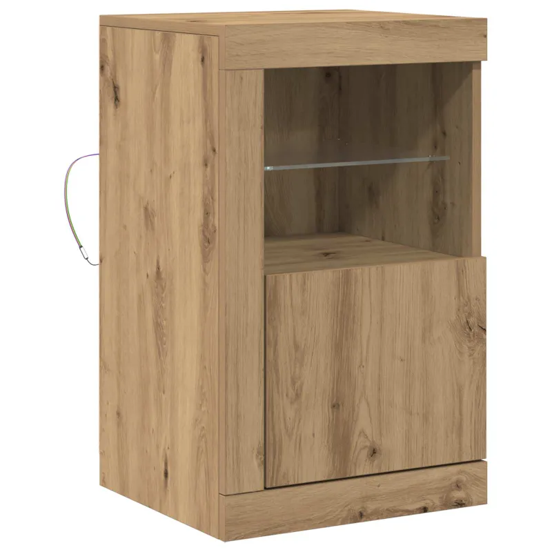 LED Bufetas Amatininkų ąžuolas 41 x 37 x 67 cm Apdirbta mediena