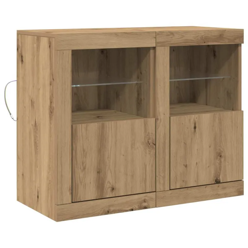 LED Bufetas 2 pcs Amatininkų ąžuolas 41 x 37 x 67 cm