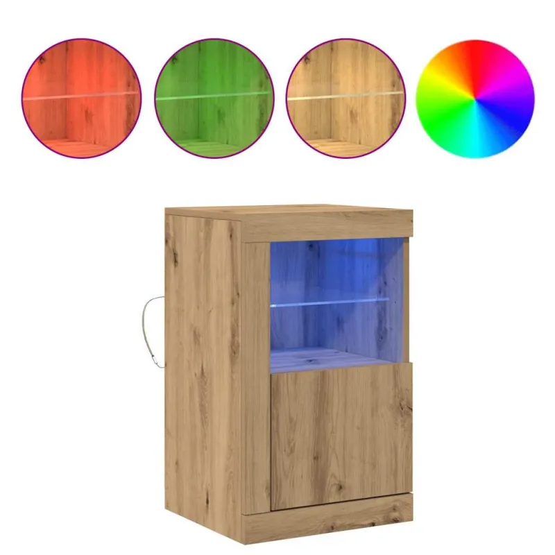 LED Bufetas 2 pcs Amatininkų ąžuolas 41 x 37 x 67 cm