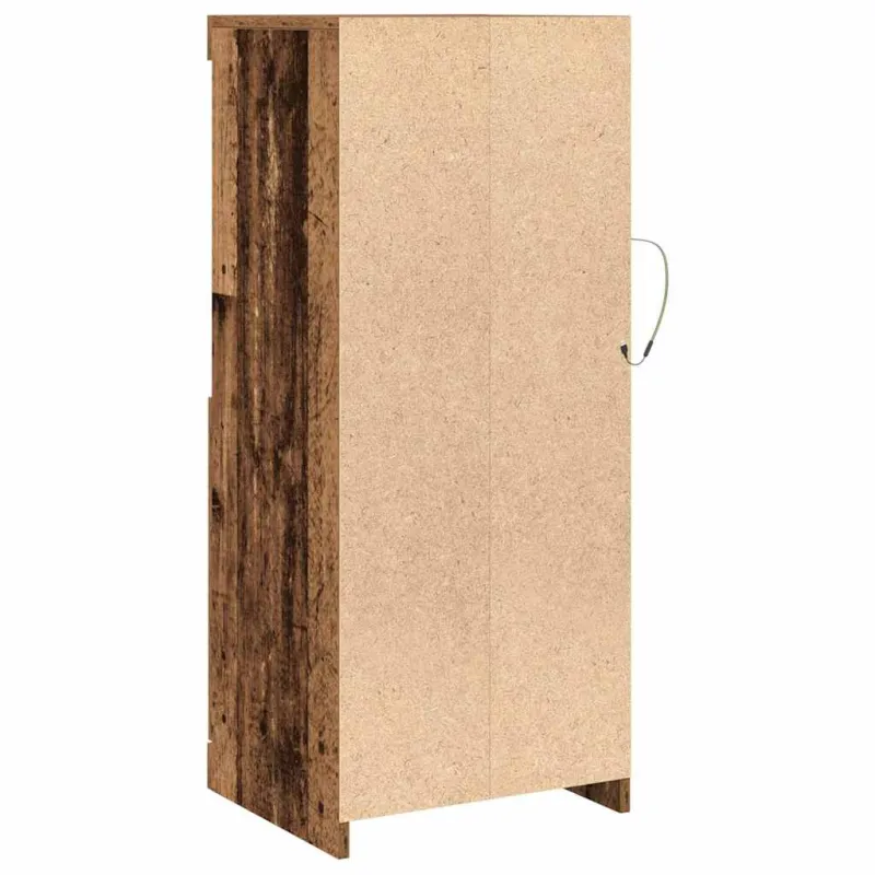 LED Bufetas Ruda 41 x 37 x 100 cm Apdirbta mediena