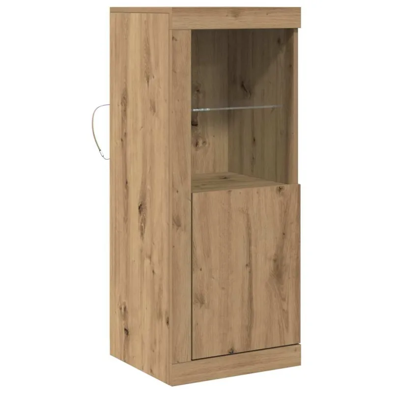 LED Bufetas Ruda 41 x 37 x 100 cm Apdirbta mediena