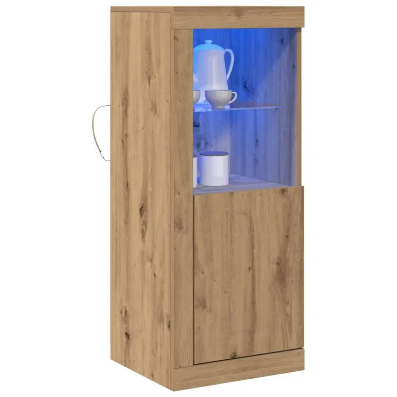 LED Bufetas Ruda 41 x 37 x 100 cm Apdirbta mediena