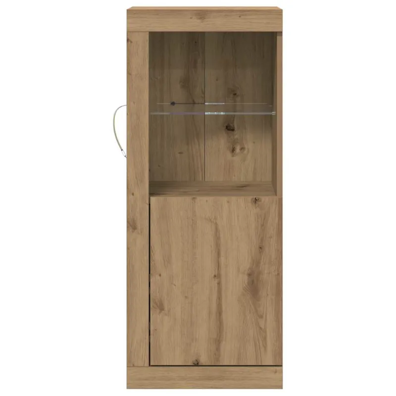 LED Bufetas Ruda 41 x 37 x 100 cm Apdirbta mediena