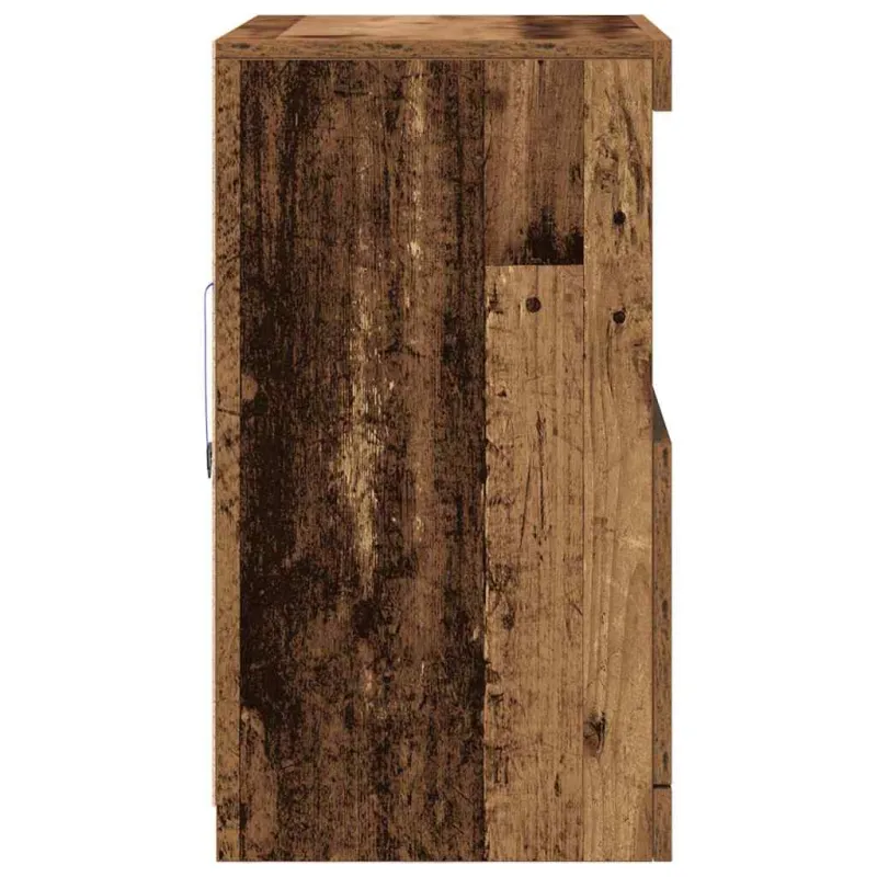 LED Bufetas Ruda 60,5 x 37 x 67 cm Apdirbta mediena