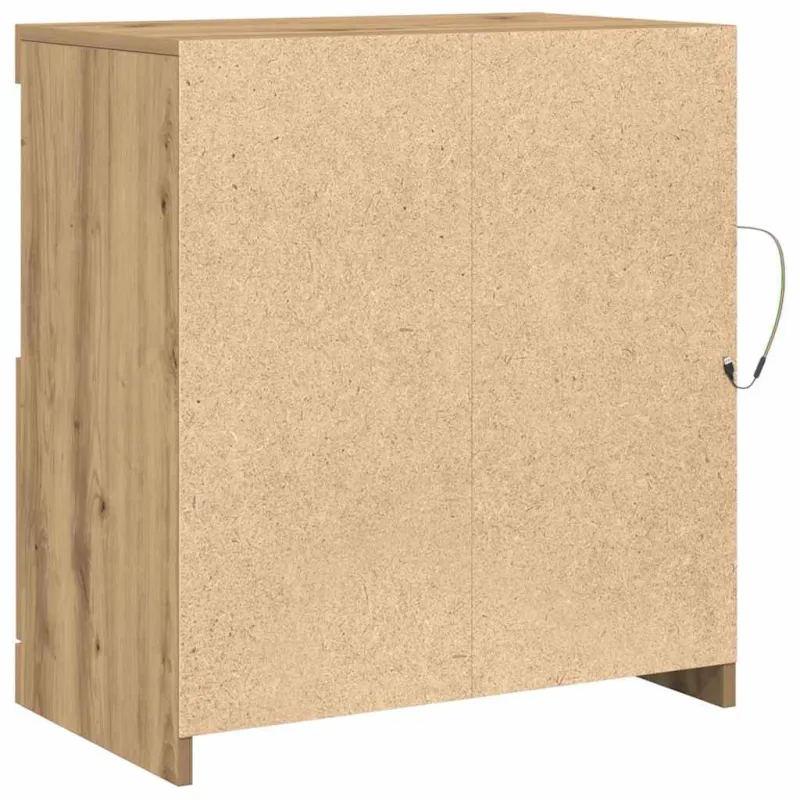 LED Bufetas Ruda 60,5 x 37 x 67 cm Apdirbta mediena