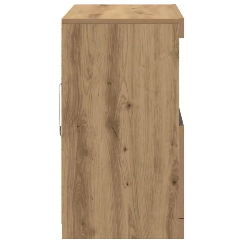 LED Bufetas Ruda 81 x 37 x 66,5 cm Apdirbta mediena