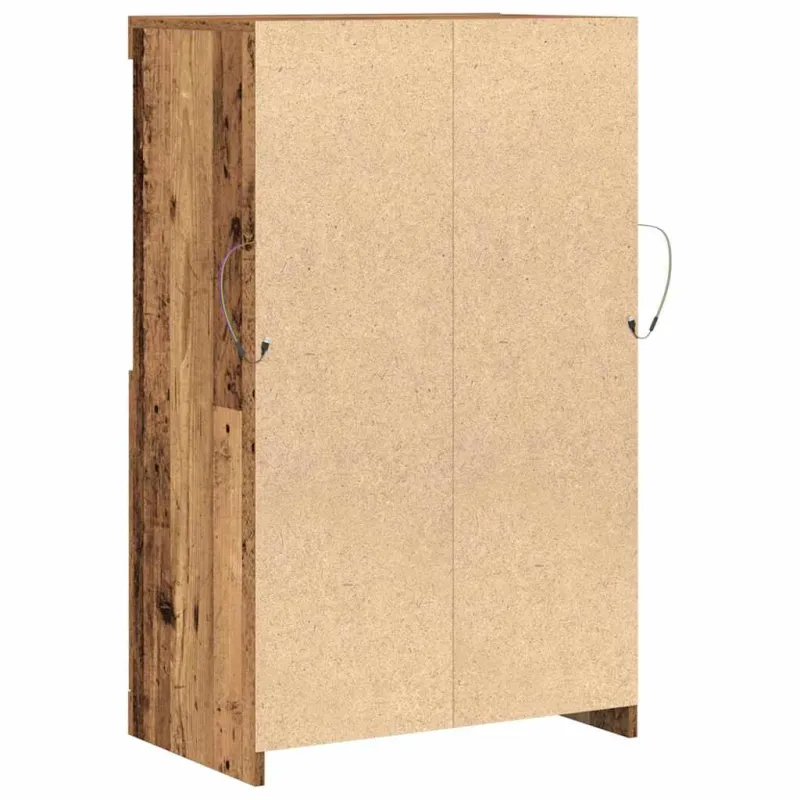 LED Bufetas Ruda 60 x 37 x 100 cm Apdirbta mediena