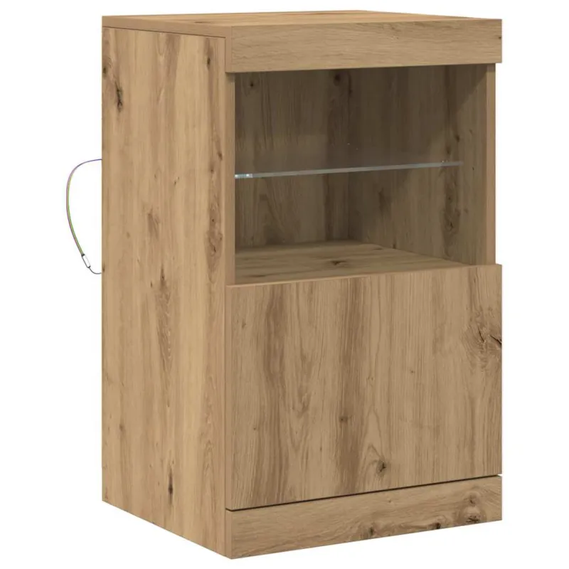 LED Bufetas Amatininkų ąžuolas 41 x 37 x 67 cm Apdirbta mediena