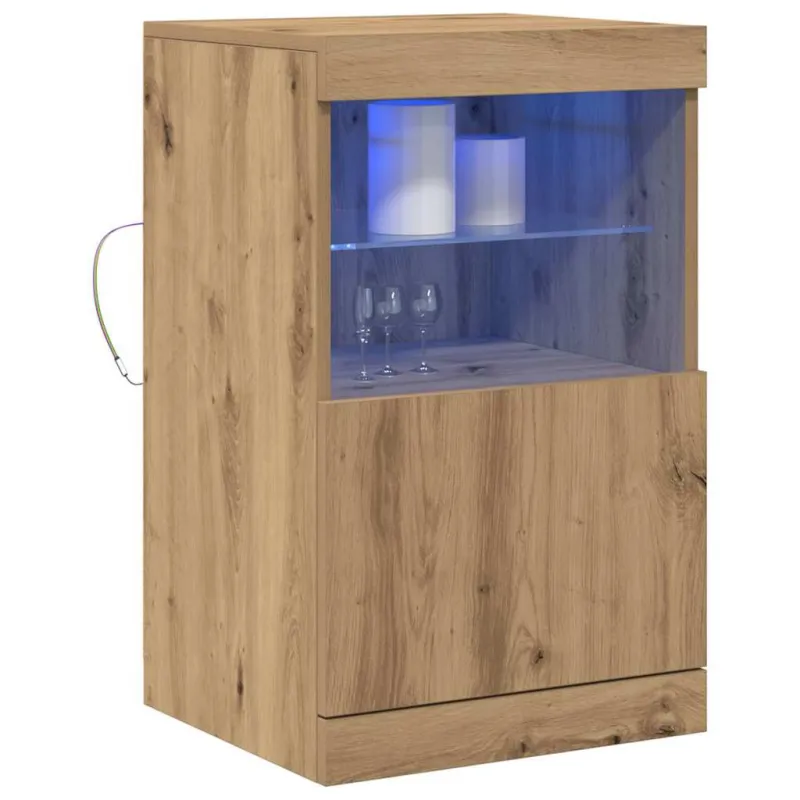 LED Bufetas Amatininkų ąžuolas 41 x 37 x 67 cm Apdirbta mediena