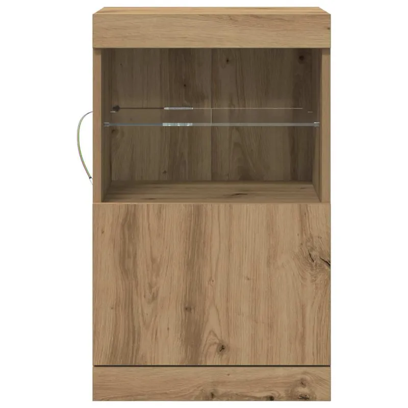 LED Bufetas Amatininkų ąžuolas 41 x 37 x 67 cm Apdirbta mediena