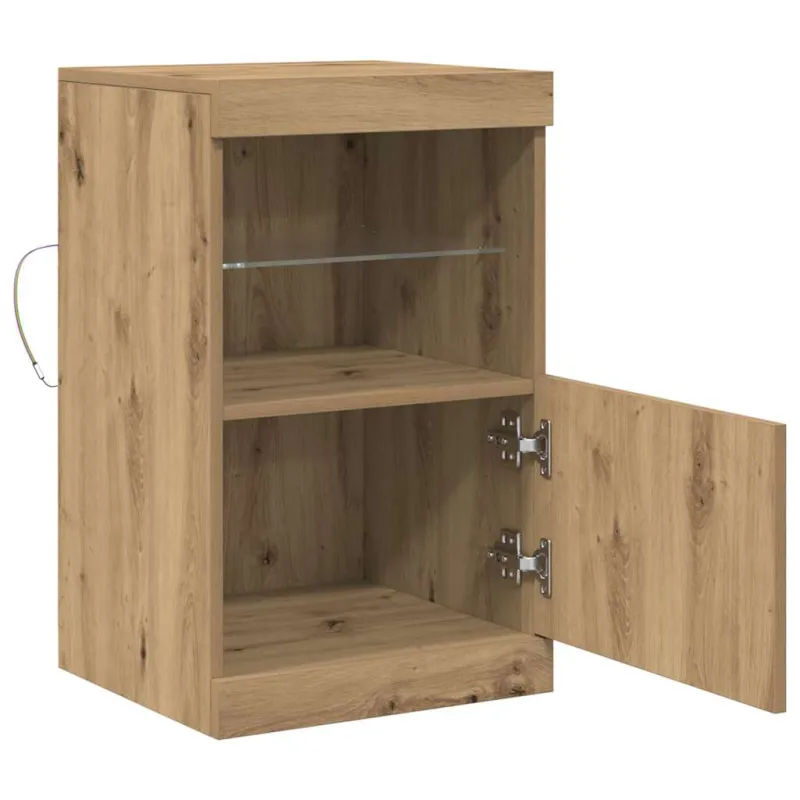 LED Bufetas Amatininkų ąžuolas 41 x 37 x 67 cm Apdirbta mediena