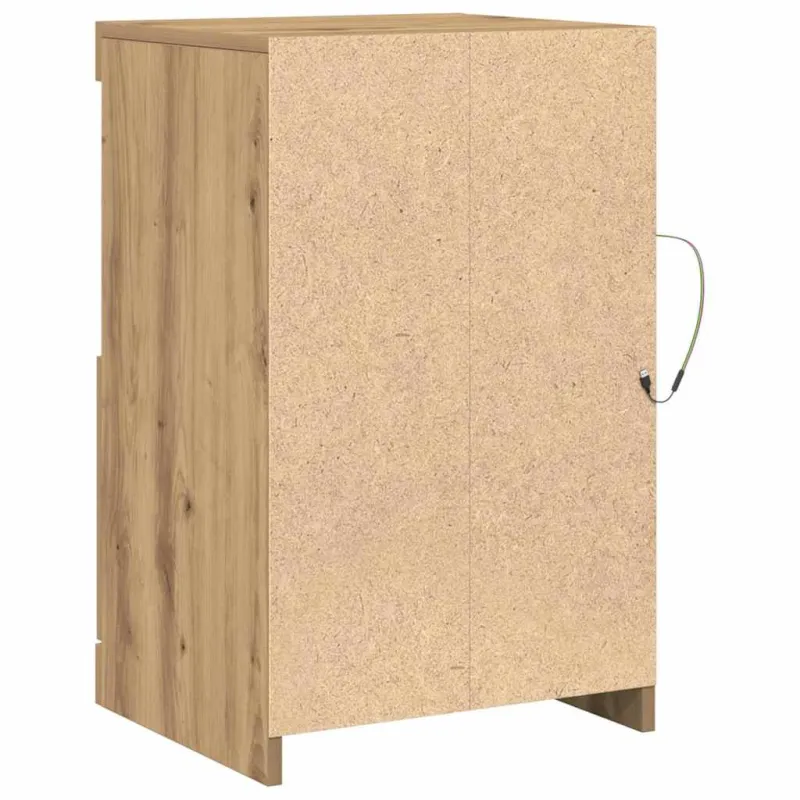 LED Bufetas Amatininkų ąžuolas 41 x 37 x 67 cm Apdirbta mediena