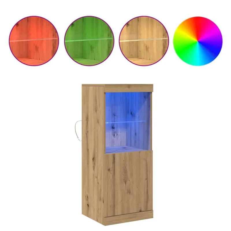 LED Bufetas Amatininkų ąžuolas 41 x 37 x 100 cm